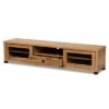 Beasley Wood 1 Drawer TV Stand For TVs Up To 65" Oak Brown/Black - Baxton Studio 2 Beasley Wood 1 Drawer TV Stand For TVs Up To 65" Oak Brown/Black - Baxton Studio -Home Furniture Shop-Baxton Studio GUEST 69596179 a1e3 45f8 964f 4d18a14c9b47
