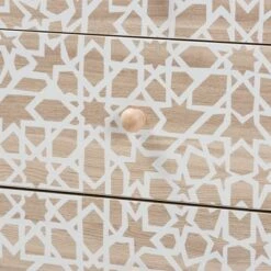 Beau Two-Tone Wood 3 Drawer Storage Cabinet White/Natural Brown - Baxton Studio -Home Furniture Shop-Baxton Studio GUEST 69ce2785 6f6c 40d4 a9bb 067ef660bc34