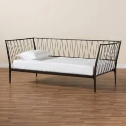 Twin Lysa Metal Daybed Black - Baxton Studio 15 Twin Lysa Metal Daybed Black - Baxton Studio -Home Furniture Shop-Baxton Studio GUEST 6c0f5021 bc2c 4cdb 9aac 8b1d67973daf
