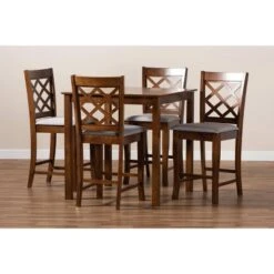 5pc Alora Fabric Upholstered Wood Pub Counter Height Dining Set Gray/Brown - Baxton Studio 13 5pc Alora Fabric Upholstered Wood Pub Counter Height Dining Set Gray/Brown - Baxton Studio -Home Furniture Shop-Baxton Studio GUEST 6ca52073 8f80 40d8 a465 b405aa9d578d
