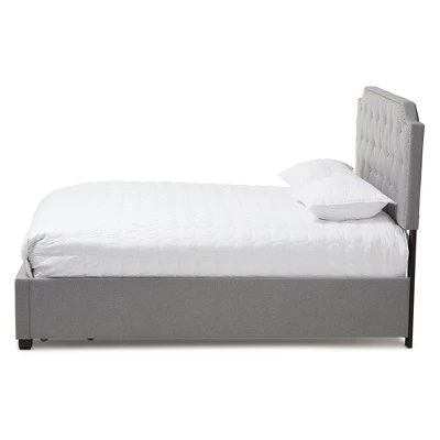 Aubrianne Modern And Contemporary Fabric Upholstered Storage Bed Gray - Baxton Studio 8 Aubrianne Modern And Contemporary Fabric Upholstered Storage Bed Gray - Baxton Studio - Image 6