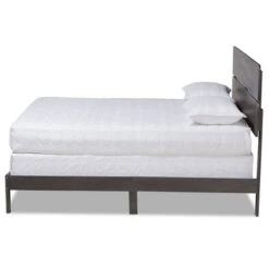 Anthony Wood Panel Bed - Baxton Studio