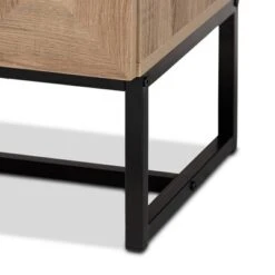 Darien Wood And Metal 2 Door Storage Cabinet Brown/Black - Baxton Studio -Home Furniture Shop-Baxton Studio GUEST 6db38d3c 24f0 4325 a2c8 53d938bdd4a0