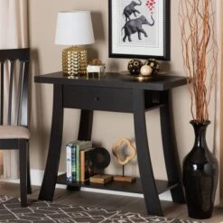 Herman Wood 1 Drawer Console Table - Baxton Studio -Home Furniture Shop-Baxton Studio GUEST 6dfb530e c57a 4610 b13b 931c5ecad9da