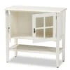 Chauncey Wood And Glass 2 Door Kitchen Cabinet White - Baxton Studio -Home Furniture Shop-Baxton Studio GUEST 6e26d2bf 1ab1 4576 b1a8 8f408869d84e