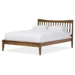 Edeline Mid - Century Modern Solid Wood Curvaceous Slatted Platform Bed - Baxton Studio 11 Edeline Mid - Century Modern Solid Wood Curvaceous Slatted Platform Bed - Baxton Studio -Home Furniture Shop-Baxton Studio GUEST 6f6be659 571c 4fef a71e 70cb7026939f