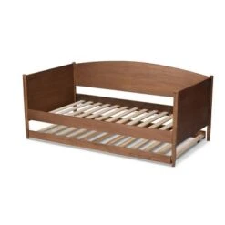 Twin Veles Wood Daybed With Trundle Ash Walnut - Baxton Studio -Home Furniture Shop-Baxton Studio GUEST 6fa0ff1d 2bdb 451d ad83 dba1ec22866f