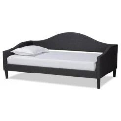 Twin Milligan Upholstered And Wood Daybed - Baxton Studio -Home Furniture Shop-Baxton Studio GUEST 6fad18f6 b0bf 423a 9874 741f8ea5924b