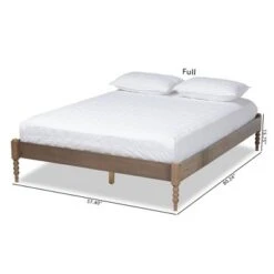 Cielle French Bohemian Wood Platform Bed Frame - Baxton Studio -Home Furniture Shop-Baxton Studio GUEST 70037261 442f 4a25 8615 81576170b32e