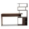 Foster Wood Storage Desk With Shelves Walnut/Brown - Baxton Studio -Home Furniture Shop-Baxton Studio GUEST 7078fe66 0a49 4857 9e42 7ba2300f2a16
