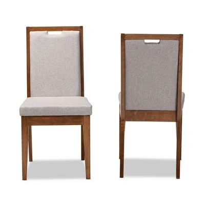 2pc Octavia Wood Dining Chair Set - Baxton Studio 3 2pc Octavia Wood Dining Chair Set - Baxton Studio