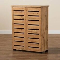 Adalwin Wood 2 Door Cabinet Oak Brown - Baxton Studio -Home Furniture Shop-Baxton Studio GUEST 7132d250 942d 49d0 9786 5acc2f876ee5