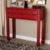 Pomme Accent 6 Drawer Console Table Red - Baxton Studio -Home Furniture Shop-Baxton Studio GUEST 71b1289a 547b 45cb 8adc 374134c9eaea