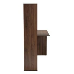 Rowan Two-Tone Wood Storage Computer Desk With Shelves White/Walnut - Baxton Studio -Home Furniture Shop-Baxton Studio GUEST 7284ab3a 5187 4795 842c 698443ea8c77