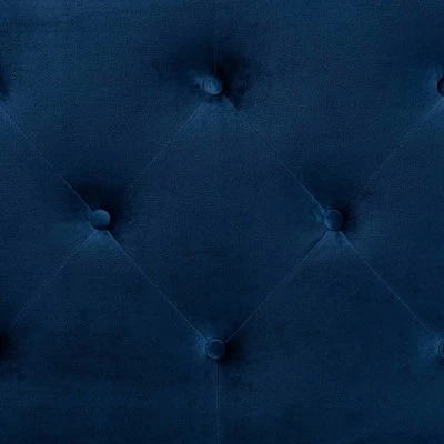 Leone Velvet Fabric Upholstered Headboard - Baxton Studio 4 Leone Velvet Fabric Upholstered Headboard - Baxton Studio - Image 2