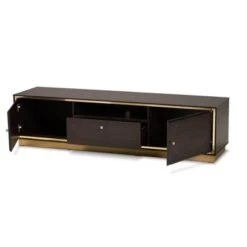 Cormac Wood And Metal 2 Door TV Stand For TVs Up To 60" - Baxton Studio 17 Cormac Wood And Metal 2 Door TV Stand For TVs Up To 60" - Baxton Studio -Home Furniture Shop-Baxton Studio GUEST 73bfe392 d959 45b0 8174 9f8aa19615cf
