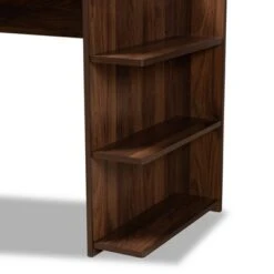 Garnet Wood Desk With Shelves Walnut/Brown - Baxton Studio -Home Furniture Shop-Baxton Studio GUEST 743c3a86 4d19 4df7 9c9d e2fe572c9cca