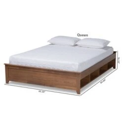 Anders Wood Platform Storage Bed Frame With Built-In Shelves Ash Walnut - Baxton Studio -Home Furniture Shop-Baxton Studio GUEST 7606ff6d bb6a 43d3 a1db a29e876cdbf2