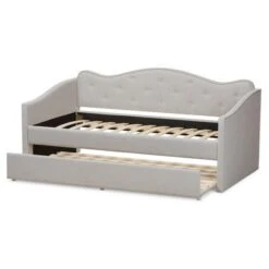 Twin Kaija Modern And Contemporary Fabric Daybed With Trundle Gray - Baxton Studio -Home Furniture Shop-Baxton Studio GUEST 760bdae0 a564 4813 883a 1f797f1bedeb