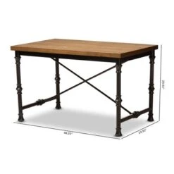 Baxton Studio Verdin Wood Finished Criss Cross Desk Bronze - BaxtonStudio 11 Baxton Studio Verdin Wood Finished Criss Cross Desk Bronze - BaxtonStudio -Home Furniture Shop-Baxton Studio GUEST 763b1b3f 9472 4508 9e9c e97a379a70ed