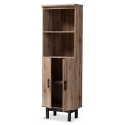 73" 2 Door Arend Two-Tone Wood Bookshelf Brown - Baxton Studio 17 73" 2 Door Arend Two-Tone Wood Bookshelf Brown - Baxton Studio -Home Furniture Shop-Baxton Studio GUEST 76cfee84 27d5 44df a0a7 fa6c617776b3