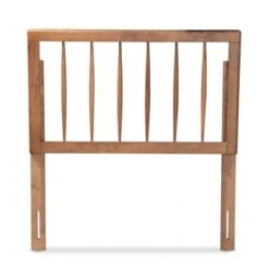 Valin Wood Headboard Walnut - Baxton Studio