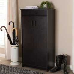 Bienna Modern And Contemporary Finished Shoe Cabinet Dark Brown - Baxton Studio 20 Bienna Modern And Contemporary Finished Shoe Cabinet Dark Brown - Baxton Studio -Home Furniture Shop-Baxton Studio GUEST 78178a4c f5c0 4d3a a243 efa028399c1f