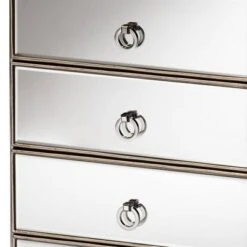 Ewan Mirrored 3 Drawer Nightstand Silver - Baxton Studio 12 Ewan Mirrored 3 Drawer Nightstand Silver - Baxton Studio -Home Furniture Shop-Baxton Studio GUEST 78af1214 ba03 4f99 9a22 c667356e9def