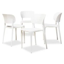 4pc Rae Plastic Stackable Dining Chair Set - Baxton Studio 21 4pc Rae Plastic Stackable Dining Chair Set - Baxton Studio -Home Furniture Shop-Baxton Studio GUEST 79b7341e 2fd3 4c93 abfd a8cf1ae0aa14