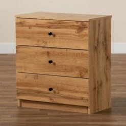 Decon Wood 3 Drawer Storage Chest Oak Brown - Baxton Studio 11 Decon Wood 3 Drawer Storage Chest Oak Brown - Baxton Studio -Home Furniture Shop-Baxton Studio GUEST 7a254a22 0b34 431a b924 bca364fadeb5
