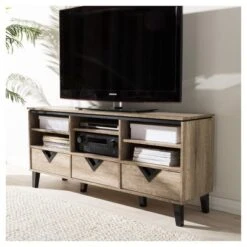 Wales Modern And Contemporary TV Stand For TVs Up To 55" Light Brown - Baxton Studio 9 Wales Modern And Contemporary TV Stand For TVs Up To 55" Light Brown - Baxton Studio -Home Furniture Shop-Baxton Studio GUEST 7b8e80d2 a6ca 4d31 9499 8316349e1399