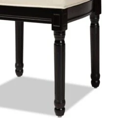 Set Of 2 Louane Faux Leather Upholstered And Wood Dining Chairs Beige/Black - Baxton Studio 14 Set Of 2 Louane Faux Leather Upholstered And Wood Dining Chairs Beige/Black - Baxton Studio -Home Furniture Shop-Baxton Studio GUEST 7b9da205 a285 49b8 8ed4 6a25a266de40