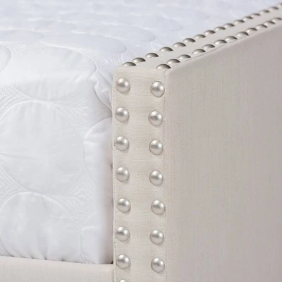 Haylie Upholstered Daybed - Baxton Studio 6 Haylie Upholstered Daybed - Baxton Studio - Image 4