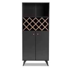 Serafino And Oak Finished Wood Wine Cabinet - Baxton Studio 18 Serafino And Oak Finished Wood Wine Cabinet - Baxton Studio -Home Furniture Shop-Baxton Studio GUEST 7d1c28ae fa23 4d51 a45c 8c25010ef523