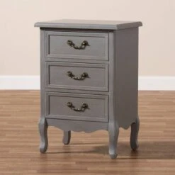 3 Drawer Capucine Finished Wood Nightstand Gray - Baxton Studio 12 3 Drawer Capucine Finished Wood Nightstand Gray - Baxton Studio -Home Furniture Shop-Baxton Studio GUEST 7d42b26d e8cb 4aef a849 f0abe9e78be0
