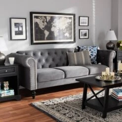Emma Velvet Upholstered Button Tufted Chesterfield Sofa - Baxton Studio 18 Emma Velvet Upholstered Button Tufted Chesterfield Sofa - Baxton Studio -Home Furniture Shop-Baxton Studio GUEST 7f5c4c5b cac0 4dd1 8830 b6c39ded0aaf