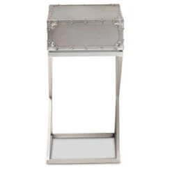 1 Drawer William Silver Metal Nightstand Silver/Black - Baxton Studio 11 1 Drawer William Silver Metal Nightstand Silver/Black - Baxton Studio -Home Furniture Shop-Baxton Studio GUEST 7fe5736e 9379 45ae 8a1e 4cec91d017ac
