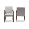 Set Of 2 Andrea Mid - Century Modern Upholstered Wooden Armchair - Grayish Beige - Baxton Studio 2 Set Of 2 Andrea Mid - Century Modern Upholstered Wooden Armchair - Grayish Beige - Baxton Studio -Home Furniture Shop-Baxton Studio GUEST 808e8c1e cc89 4a11 853e d782a71b32dc