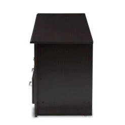 Ryleigh Modern And Contemporary Finished TV Stand For TVs Up To 60" Dark Brown - Baxton Studio 12 Ryleigh Modern And Contemporary Finished TV Stand For TVs Up To 60" Dark Brown - Baxton Studio -Home Furniture Shop-Baxton Studio GUEST 816b74c4 5548 4ad6 b365 da78954d5390