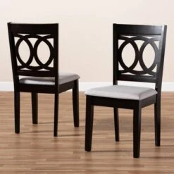 2pc Lenoir Upholstered Wood Dining Chair Set - Baxton Studio -Home Furniture Shop-Baxton Studio GUEST 81fc7e5b b580 4639 bdf1 99e40c1a6995