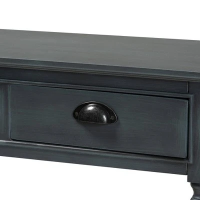 Garvey Wood 3 Drawer Entryway Console Table - Baxton Studio 6 Garvey Wood 3 Drawer Entryway Console Table - Baxton Studio - Image 4