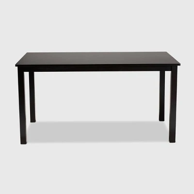 Eveline Rectangular Wood Dining Table Espresso - Baxton Studio 3 Eveline Rectangular Wood Dining Table Espresso - Baxton Studio