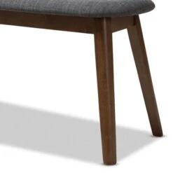 Baxton Studio Easton Mid Century Modern Walnut Finished Wood Fabric Upholstered Bench 13 Baxton Studio Easton Mid Century Modern Walnut Finished Wood Fabric Upholstered Bench -Home Furniture Shop-Baxton Studio GUEST 871a3fda 14ed 4ca1 89bb 75f5e88a3062