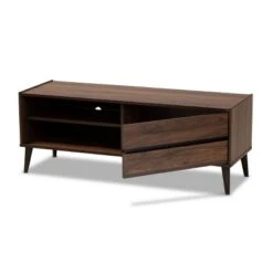 TV Stand For TVs Up To 50" Suli Wood Brown - Baxton Studio