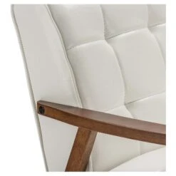 Mid-Century Masterpieces Loveseat White - Baxton Studio -Home Furniture Shop-Baxton Studio GUEST 89402107 93dd 4daa 85fe 4f826e3ae124