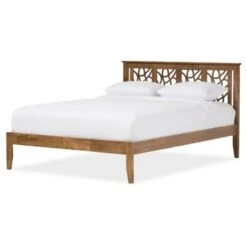 Trina Contemporary Tree Branch Inspired Wood Platform Bed Walnut Brown - Baxton Studio 11 Trina Contemporary Tree Branch Inspired Wood Platform Bed Walnut Brown - Baxton Studio -Home Furniture Shop-Baxton Studio GUEST 8a300e0a 3505 490c 9d4a 060c8a4a6ed2