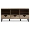 Wales Modern And Contemporary TV Stand For TVs Up To 55" Light Brown - Baxton Studio