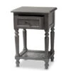 Sheldon Vintage Wood 1 Drawer Nightstand Gray - Baxton Studio -Home Furniture Shop-Baxton Studio GUEST 8b43d75c 6f08 4fa0 b797 0d883463e420