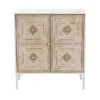Favian Two-Tone Wood And Metal 2 Door Sideboard Dining Cabinet White/Weathered Brown - Baxton Studio -Home Furniture Shop-Baxton Studio GUEST 8c8743b9 df2b 45b2 889d fcffb7cc7b30