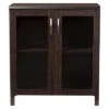 Sintra Modern And Contemporary Sideboard Storage Cabinet With Glass Doors - Dark Brown - Baxton Studio -Home Furniture Shop-Baxton Studio GUEST 8d0cef32 3cc7 4235 816e 71638f97edfe